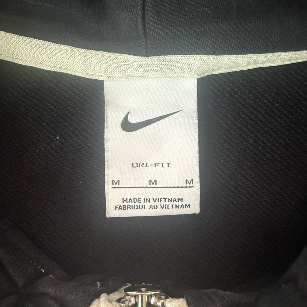 Mens Nike Standard Issue Black Zip Up Hoodie - Picture 3 of 5